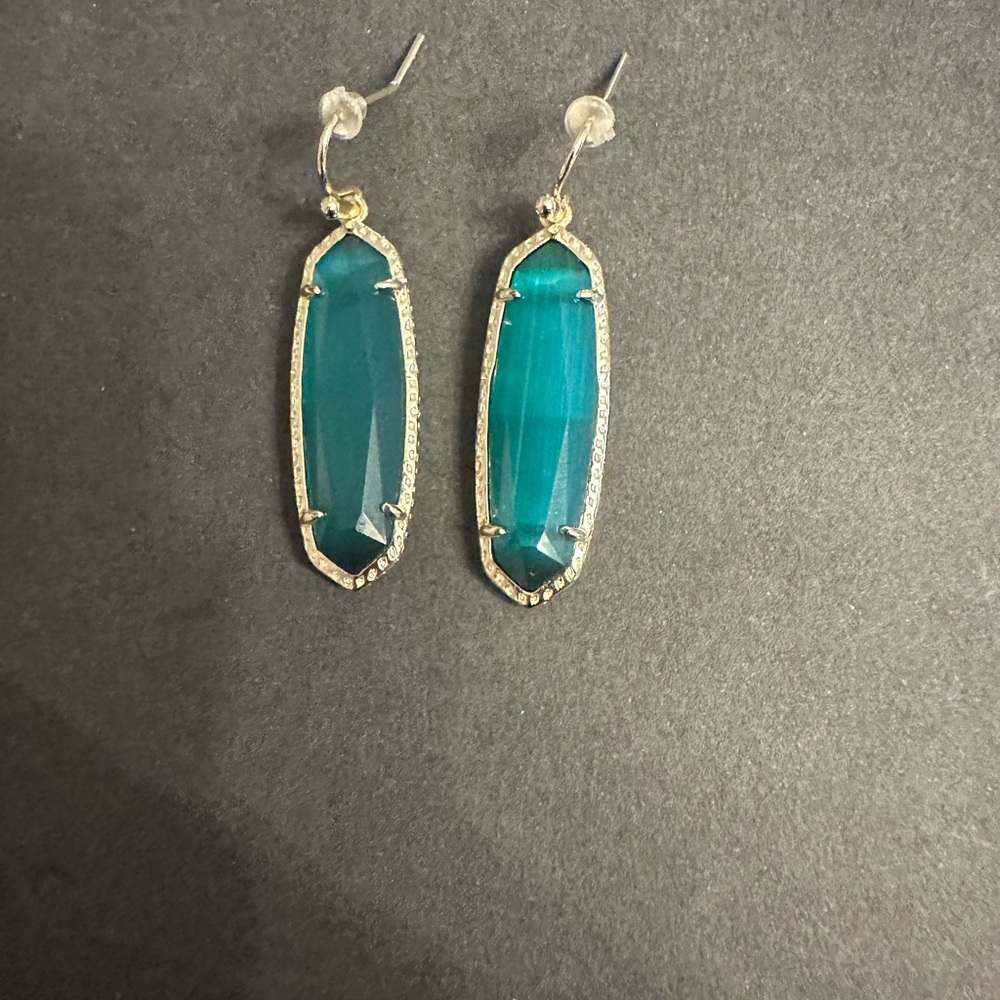 Kendra Scott green earrings